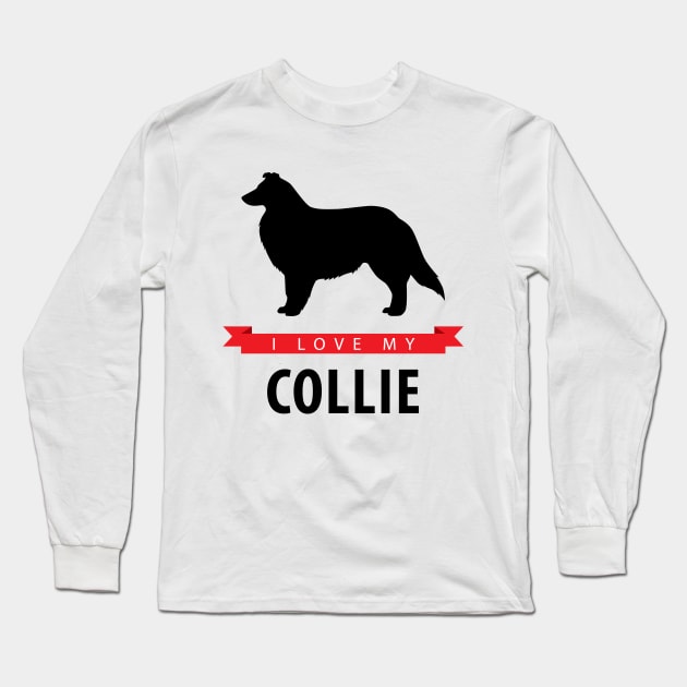 I Love My Collie Long Sleeve T-Shirt by millersye